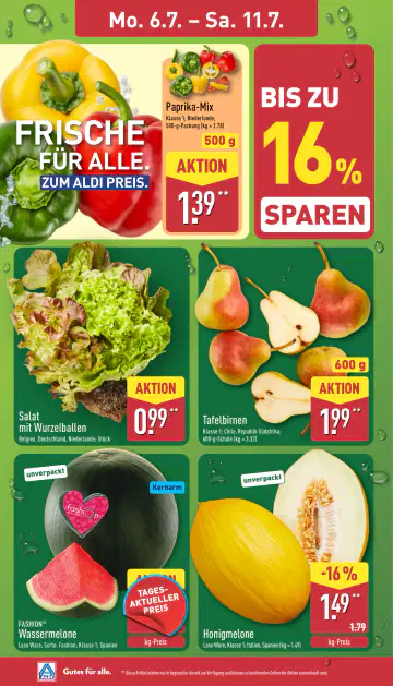 Aldi Nord Prospekt ab 06.07.2026 - Seite 1