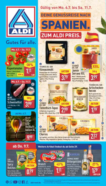 Aldi Nord Prospekt ab 06.07.2026 - Seite 1
