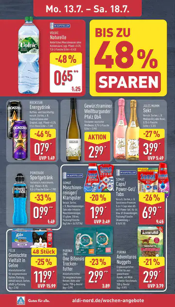 Aldi Nord Prospekt ab 13.07.2026 zum Blättern - Seite 1