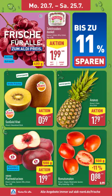 Aldi Nord Prospekt ab 20.07.2026 - Seite 1