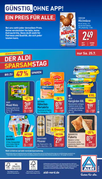 Aldi Nord Prospekt ab 20.07.2026 - Seite 1