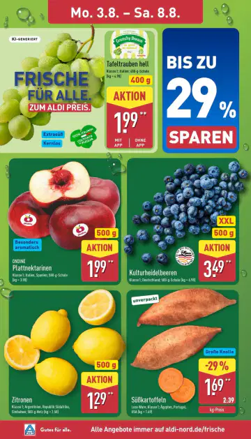 Aldi Nord Prospekt ab 03.08.2026 - Seite 1