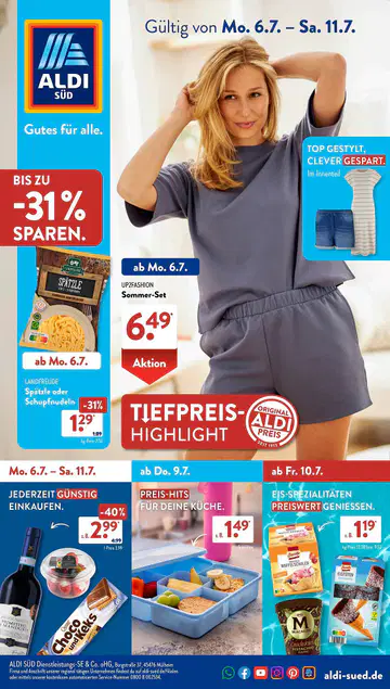 Aldi Süd Prospekt ab 06.07.2026 - Seite 1