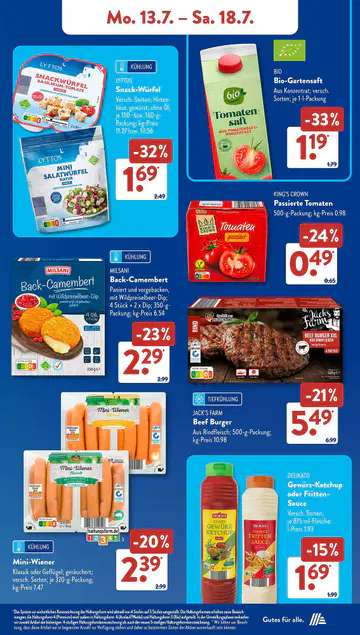Aldi Süd Prospekt ab 13.07.2026 - Seite 1