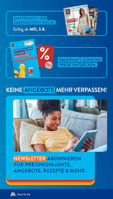 Aldi Süd Prospekt ab 03.08.2026 - Seite 1
