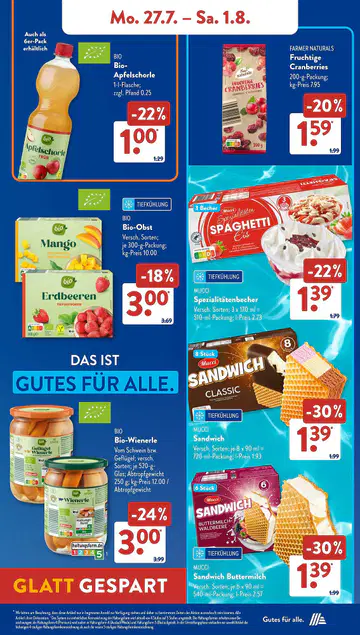 Aldi Süd Prospekt ab 27.07.2026 - Seite 1