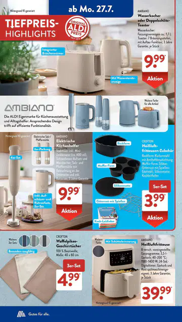 Aldi Süd Prospekt ab 27.07.2026 - Seite 1