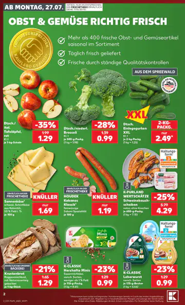 Kaufland Prospekt ab 27.07.2026 - Seite 1