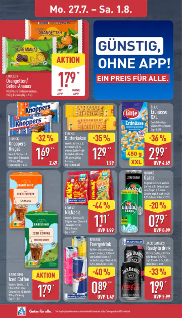 Aldi Nord Prospekt ab 27.07.2026 - Seite 1