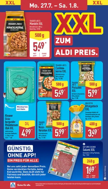 Aldi Nord Prospekt ab 27.07.2026 - Seite 1