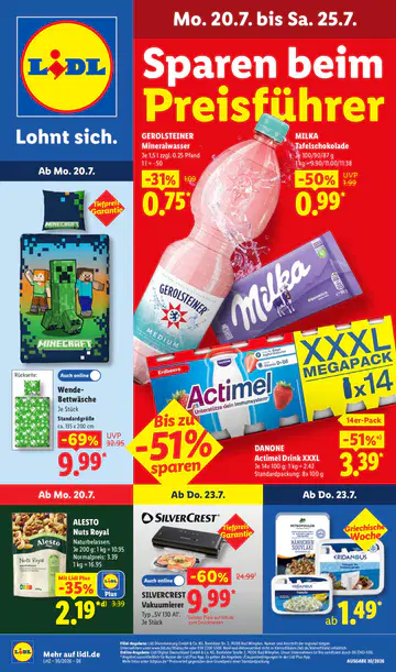 Lidl Prospekt ab 20.07.2026 - Seite 1
