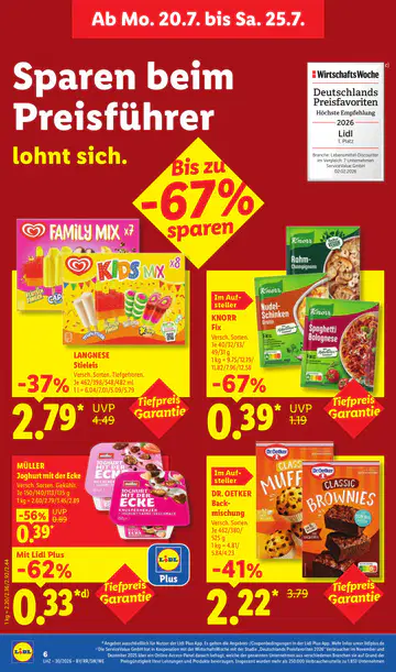 Lidl Prospekt ab 20.07.2026 - Seite 1