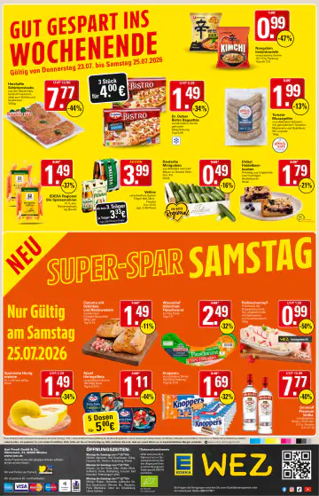 WEZ Prospekt ab 20.07.2026 - Seite 1