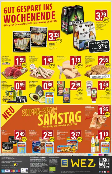 WEZ Prospekt ab 27.07.2026  - Seite 1