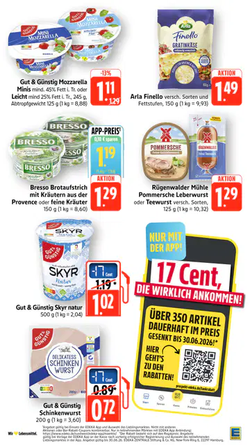 Edeka Südwest Prospekt ab 22.06.2026 - Seite 1