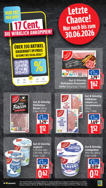 Edeka Südwest Prospekt ab 29.06.2026 - Seite 1