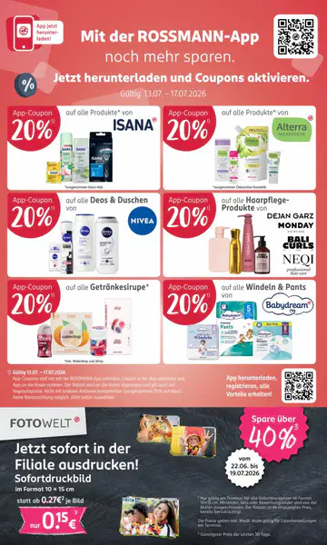 Rossmann Prospekt ab 13.07.2026 - Seite 1
