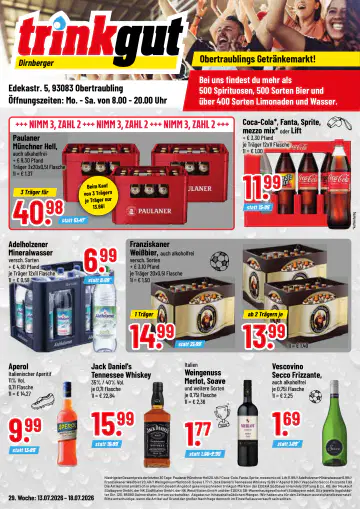 trinkgut Prospekt ab 13.07.2026 - Seite 1