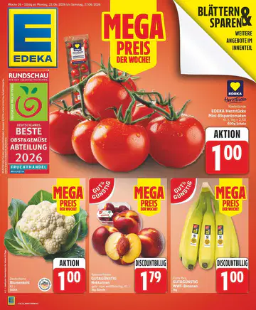 EDEKA Prospekt ab 22.06.2026 - Seite 1