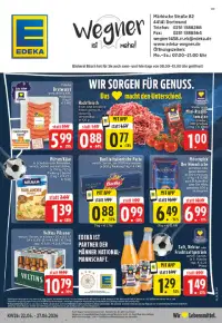 Vorschau auf den Edeka-Prospekt für nächste Woche ab dem 22.06.2026