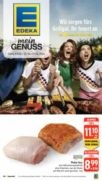 Vorschau auf den Edeka-Prospekt für nächste Woche ab dem 22.06.2026