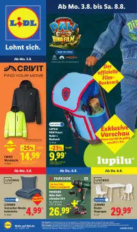 Vorschau auf den Lidl-Prospekt für nächste Woche ab dem 03.08.2026