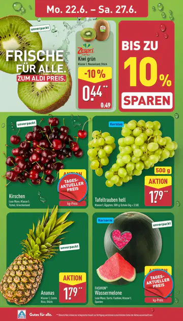 Aldi Nord Prospekt ab 22.06.2026 - Seite 1