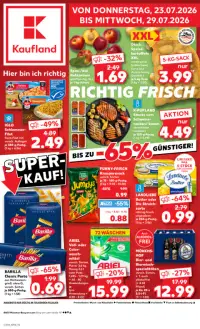 Vorschau auf den Kaufland-Prospekt für nächste Woche ab dem 23.07.2026
