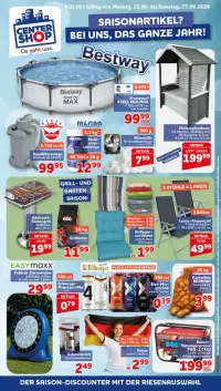 Vorschau auf den CENTERSHOP-Prospekt für nächste Woche ab dem 22.06.2026