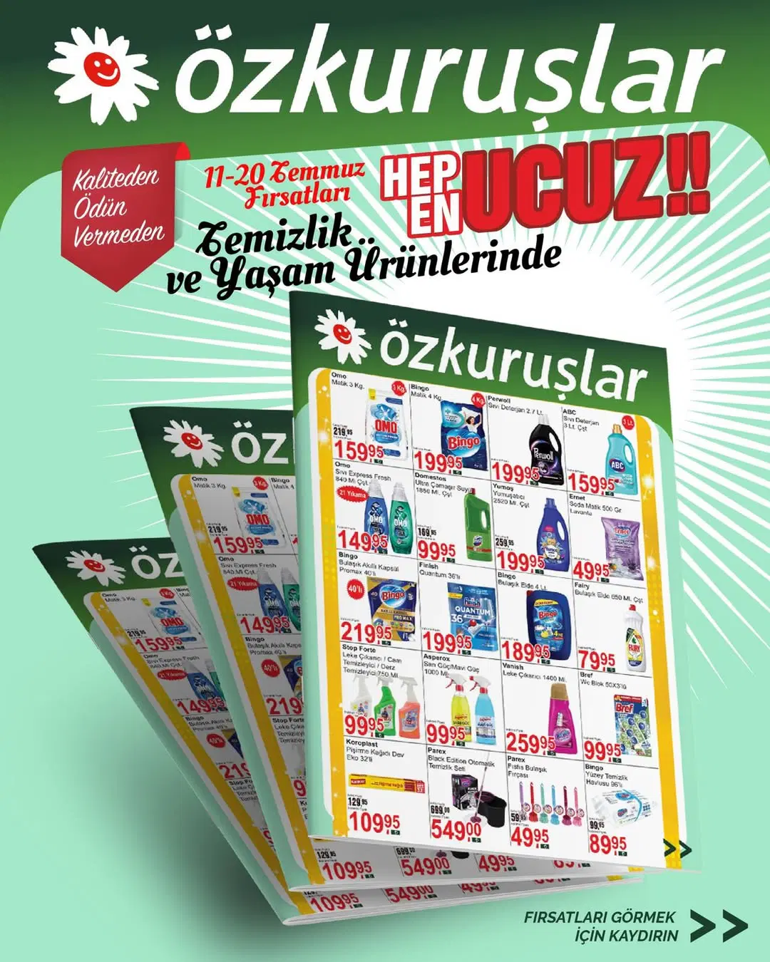 Özkuruşlar 11 - 20 Temmuz 2026 Temizlik Kataloğu - Sayfa 1
