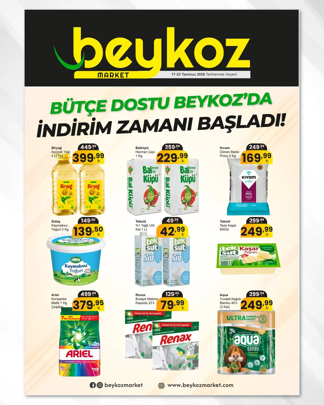 Beykoz Market 17 - 23 Temmuz 2026 Kataloğu - Sayfa 1