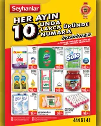 Seyhanlar Market broşürü gelecek hafta (10 Temmuz 2026'tan itibaren) önizlemesi