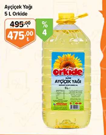 Ayçiçek Yağı 5 L Orkide