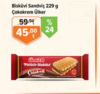 Bisküvi Sandviç 229 g Çokokrem Ülker