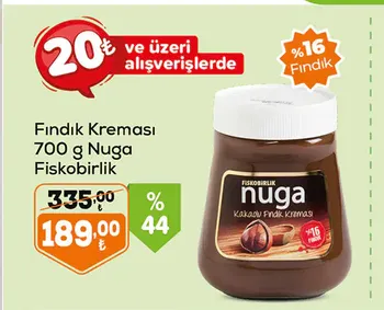 Fındık Kreması 700 g Nuga