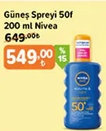 Güneş Spreyi 50F 200 ml Nivea