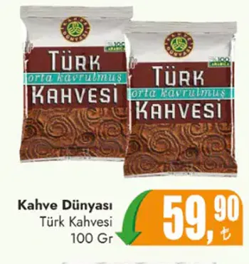 Kahve Dünyası Türk Kahvesi 100 Gr