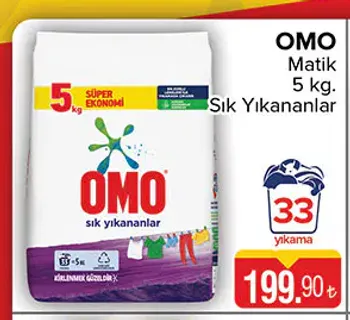 Omo Matik 5 kg. Sık Yıkananlar