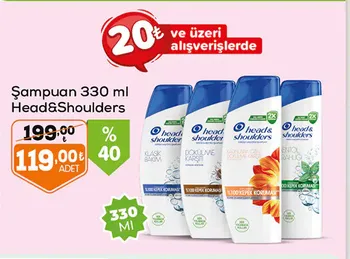 Şampuan 330 ml Head&Shoulders