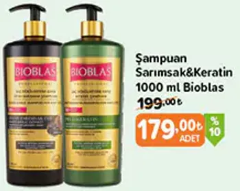 Şampuan Sarımsak&Keratin 1000 ml Bioblas