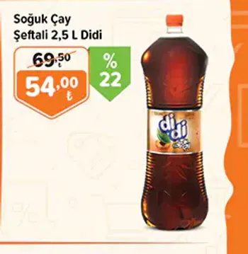 Soğuk Çay Şeftali 2,5 L Didi