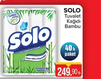 Solo Tuvalet Kağıdı Bambu 40'lı paket