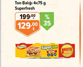 Ton Balığı 4x75 g Superfresh