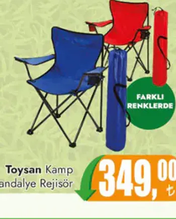 Toysan Kamp Sandalyesi Rejisör
