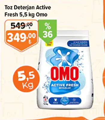 Toz Deterjan Active Fresh 5,5 kg Omo